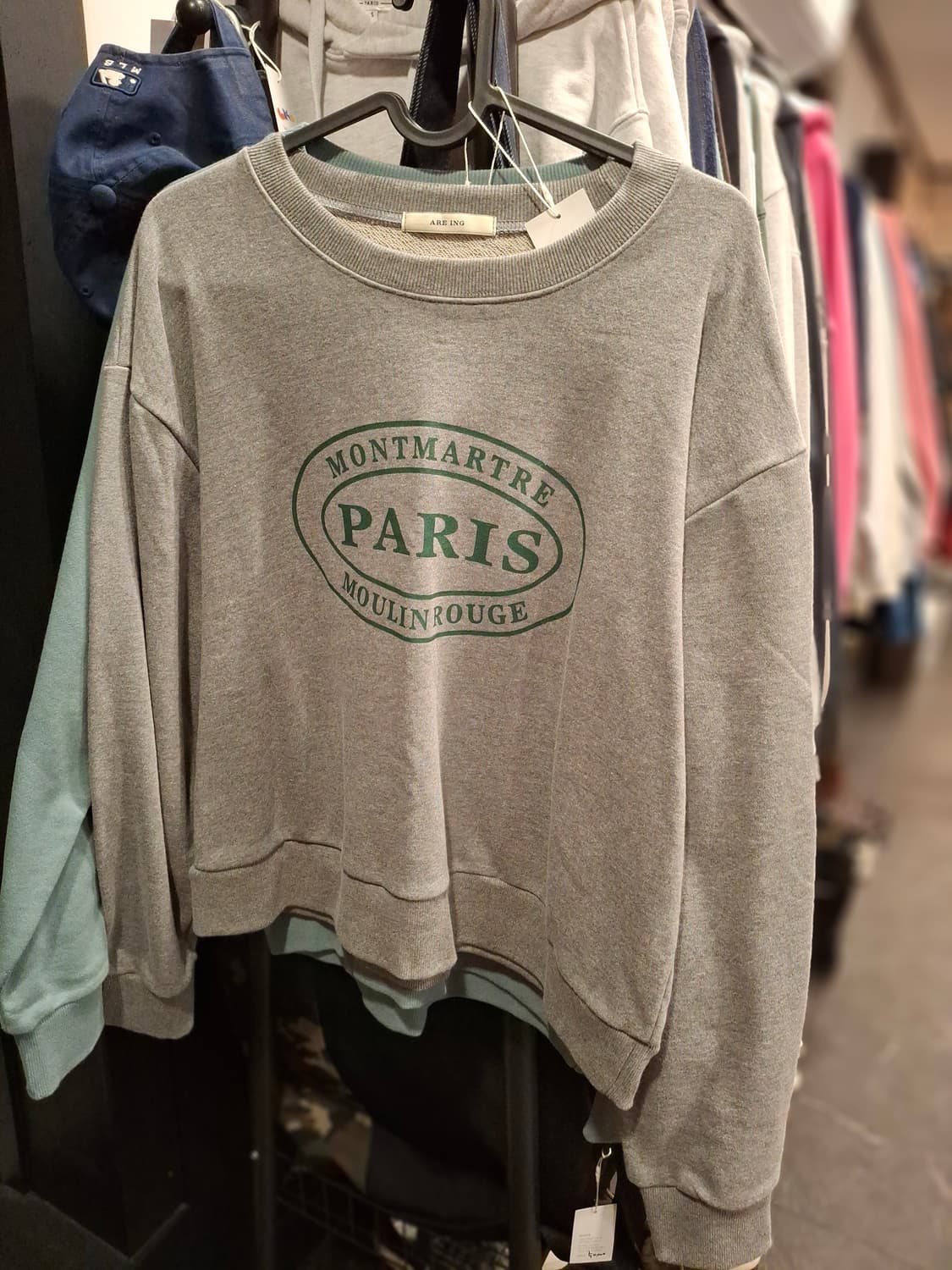 (마지막특가) 슬로우앤드 Paris 맨투맨 상품이미지1