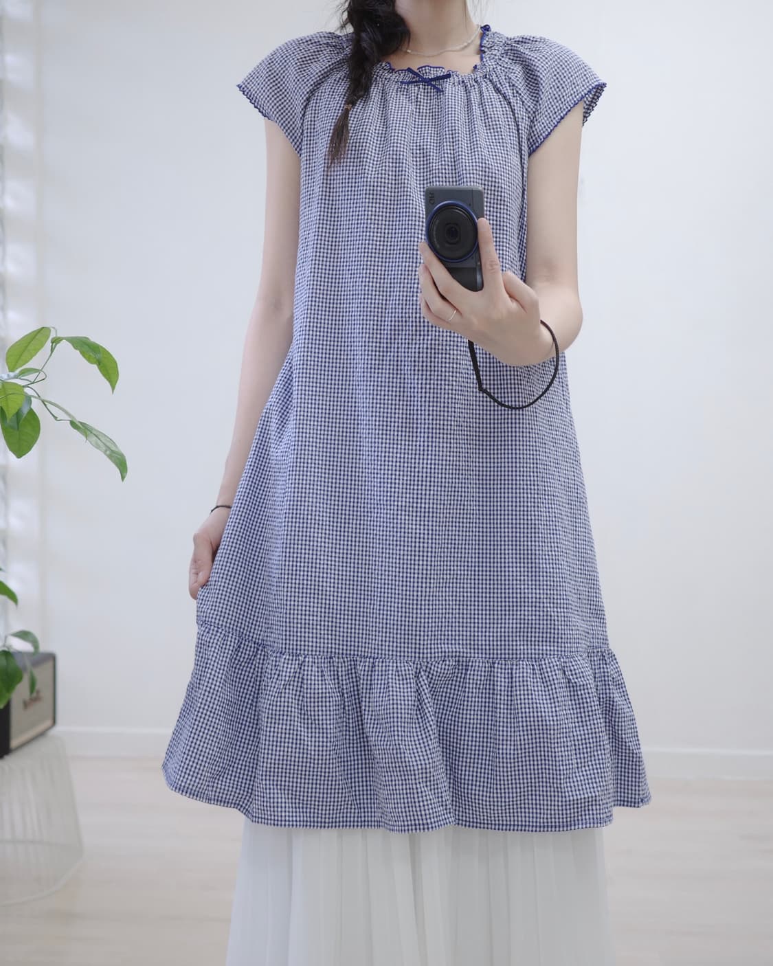 Blue ribborn one-piece 상품이미지3