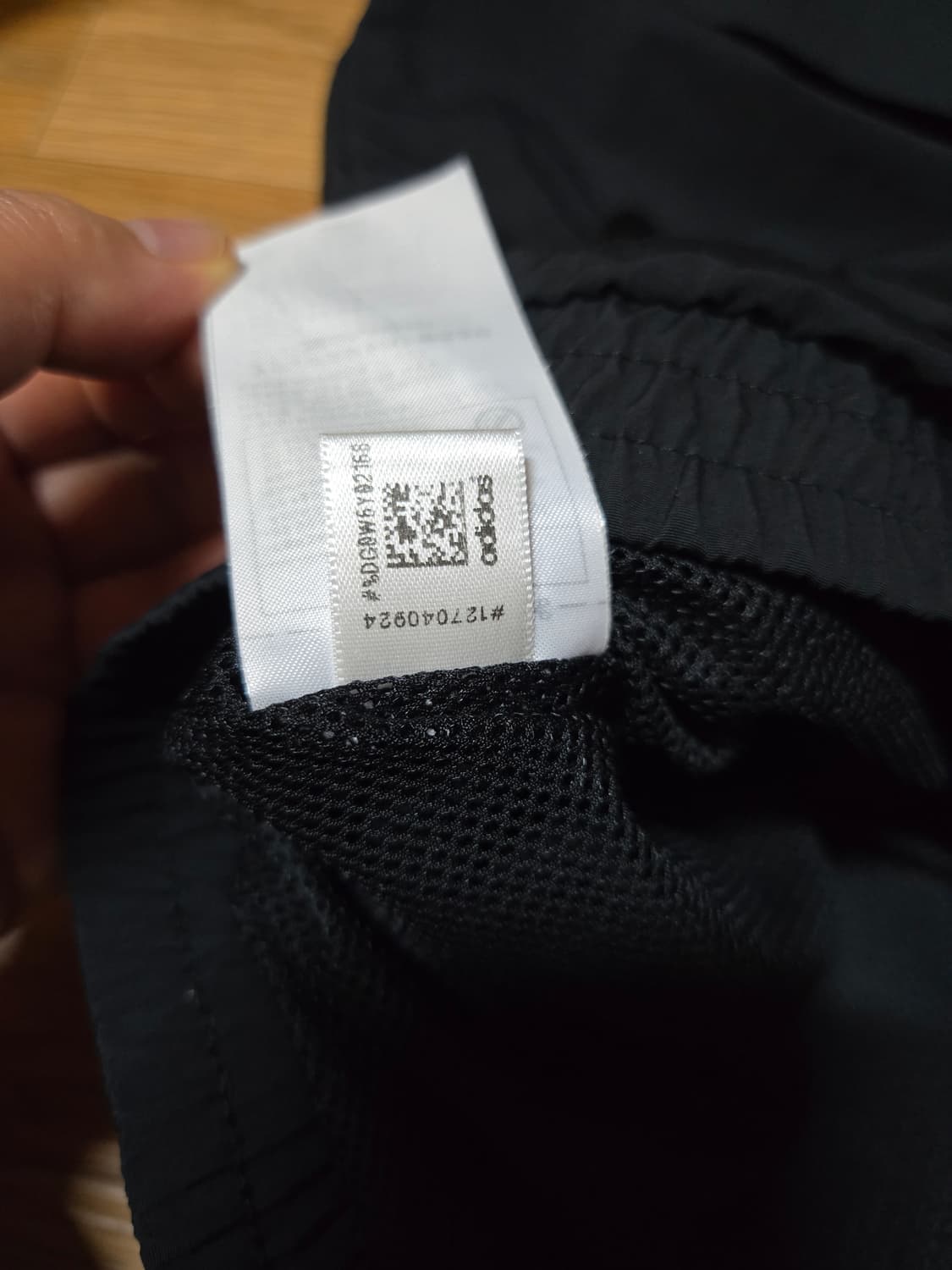 아디다스 윈드브레이커 반집업 후드 아노락 바람막이(110사이즈) 상품이미지9