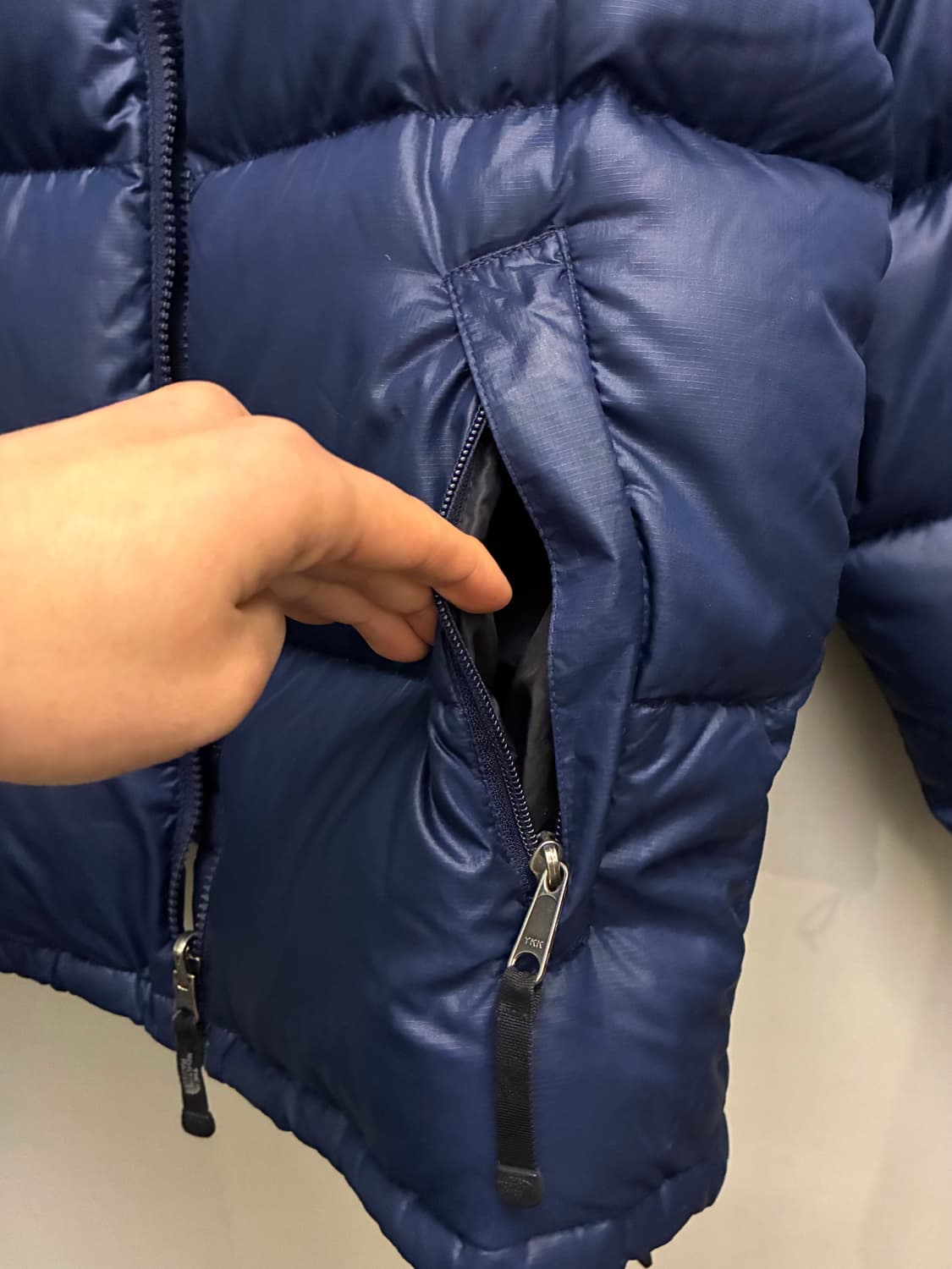 (S/97)노스페이스 1996 골드윈 레트로 눕시 패딩 700 네이비 상품이미지8