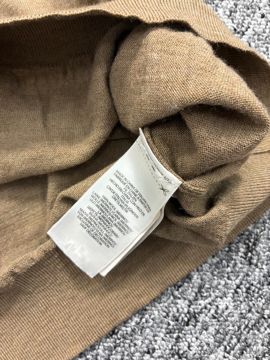 폴로 랄프로렌 브라운 메리노울 신형 니트 XL 상품이미지7