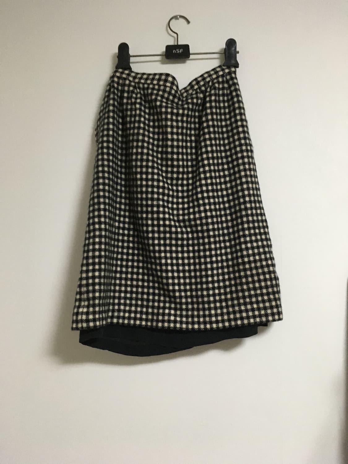 일제 빈티니 체크 미디 스커트 상품이미지3