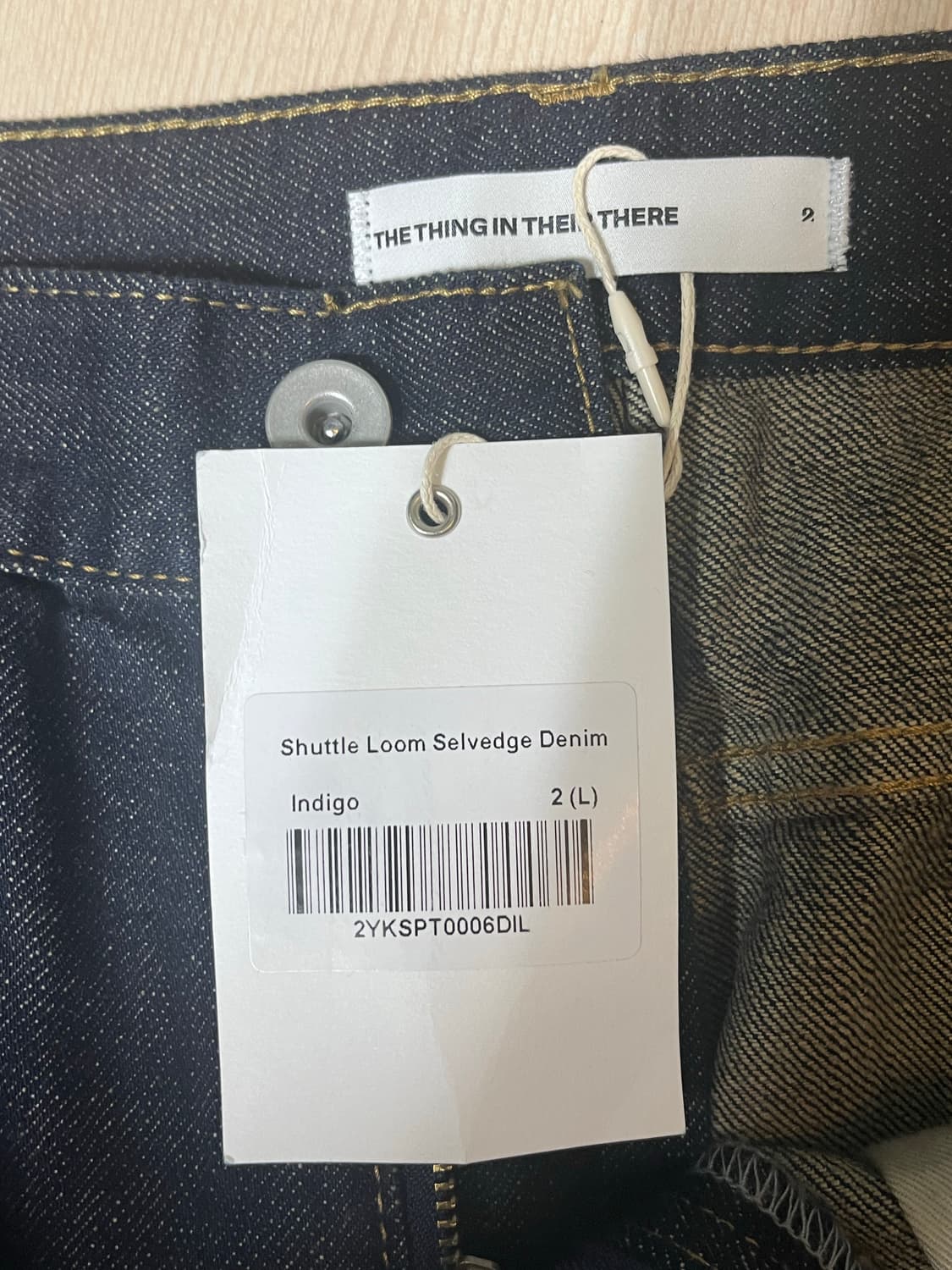 더씽인데어데어 Shuttle Loom Selvedg  데님 새상품 상품이미지2