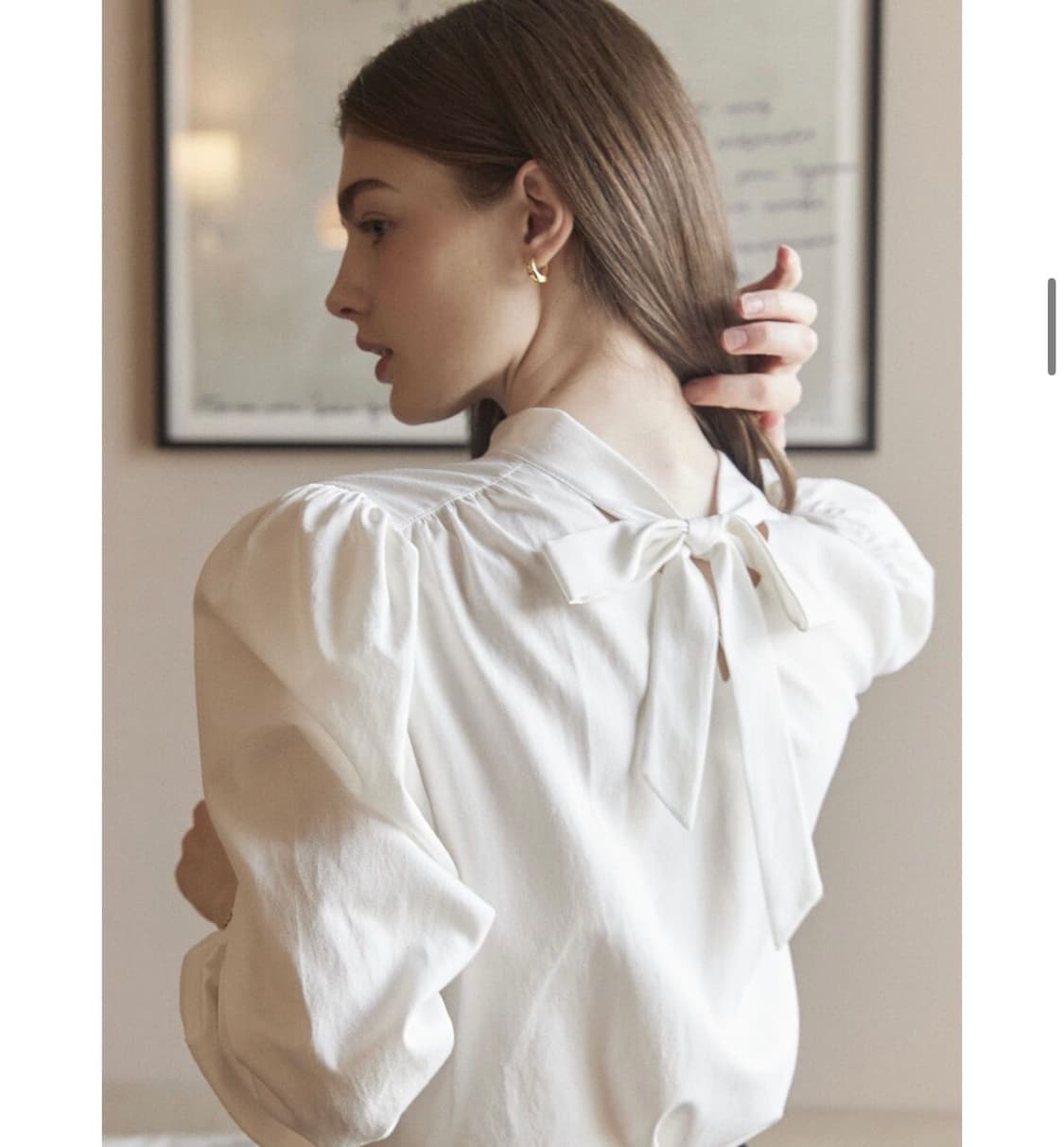 논로컬 타이 블라우스 상품이미지2