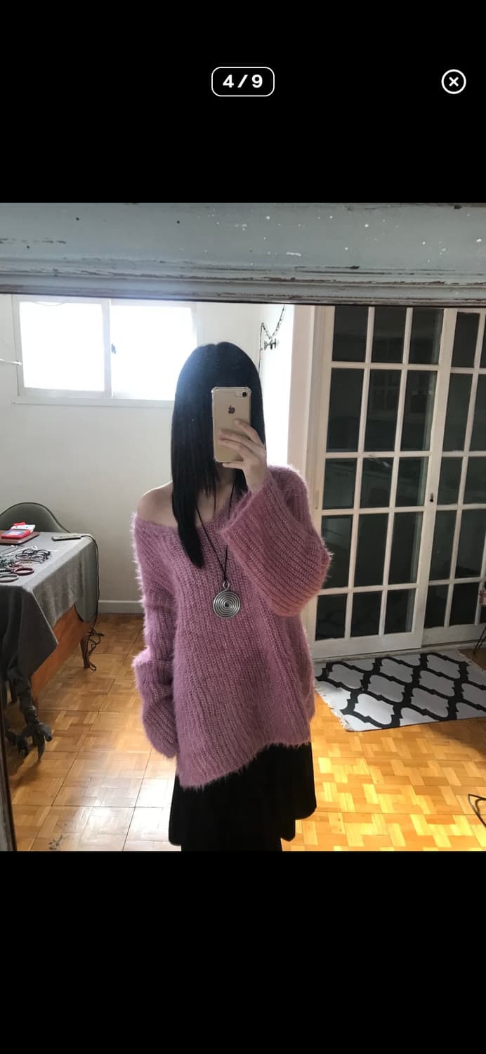 nowsikaa vintage pink sweater 상품이미지1