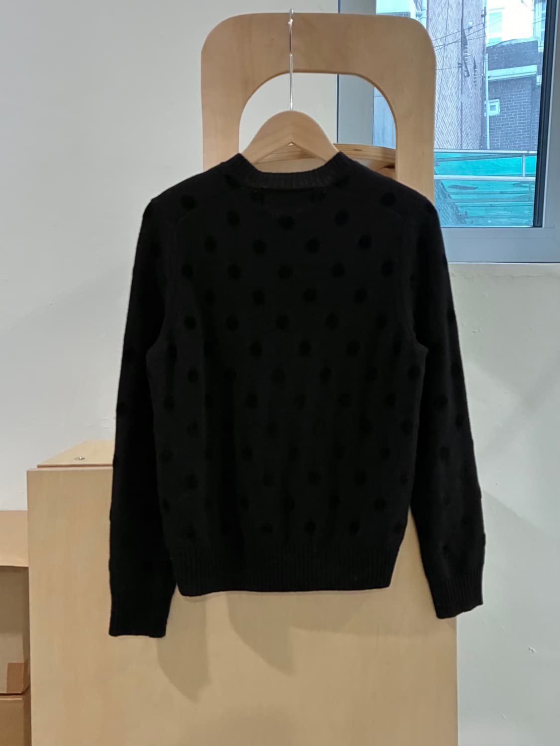 꼼데가르송 트리콧 도트 가디건 상품이미지3