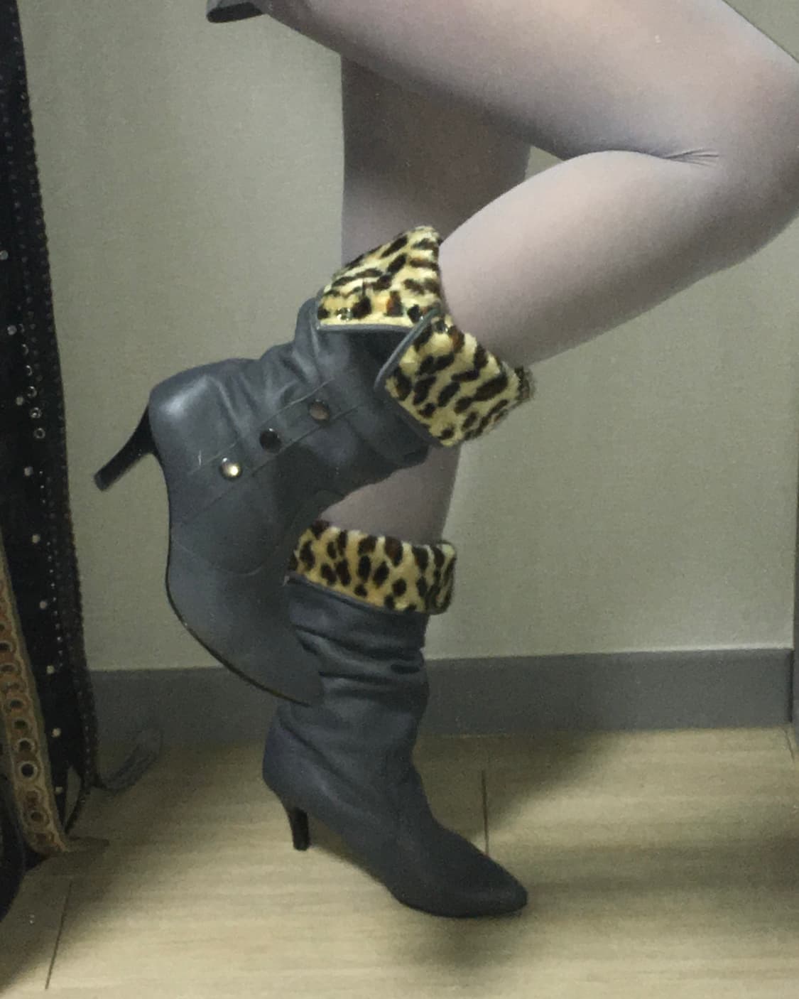 leopard fur boots 240-245 상품이미지4