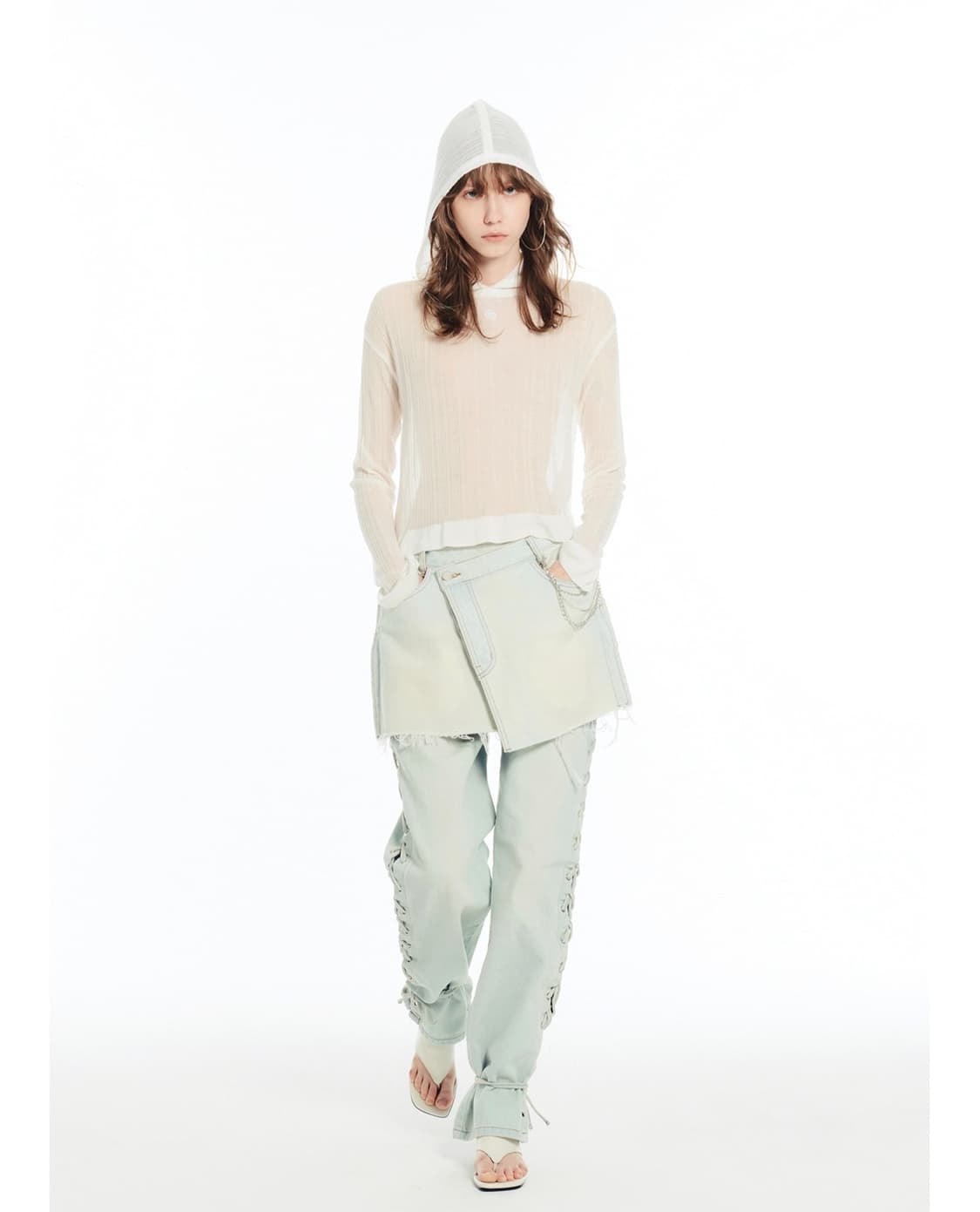 세릭 CERRIC lap denim skirt(1사이즈) 상품이미지2