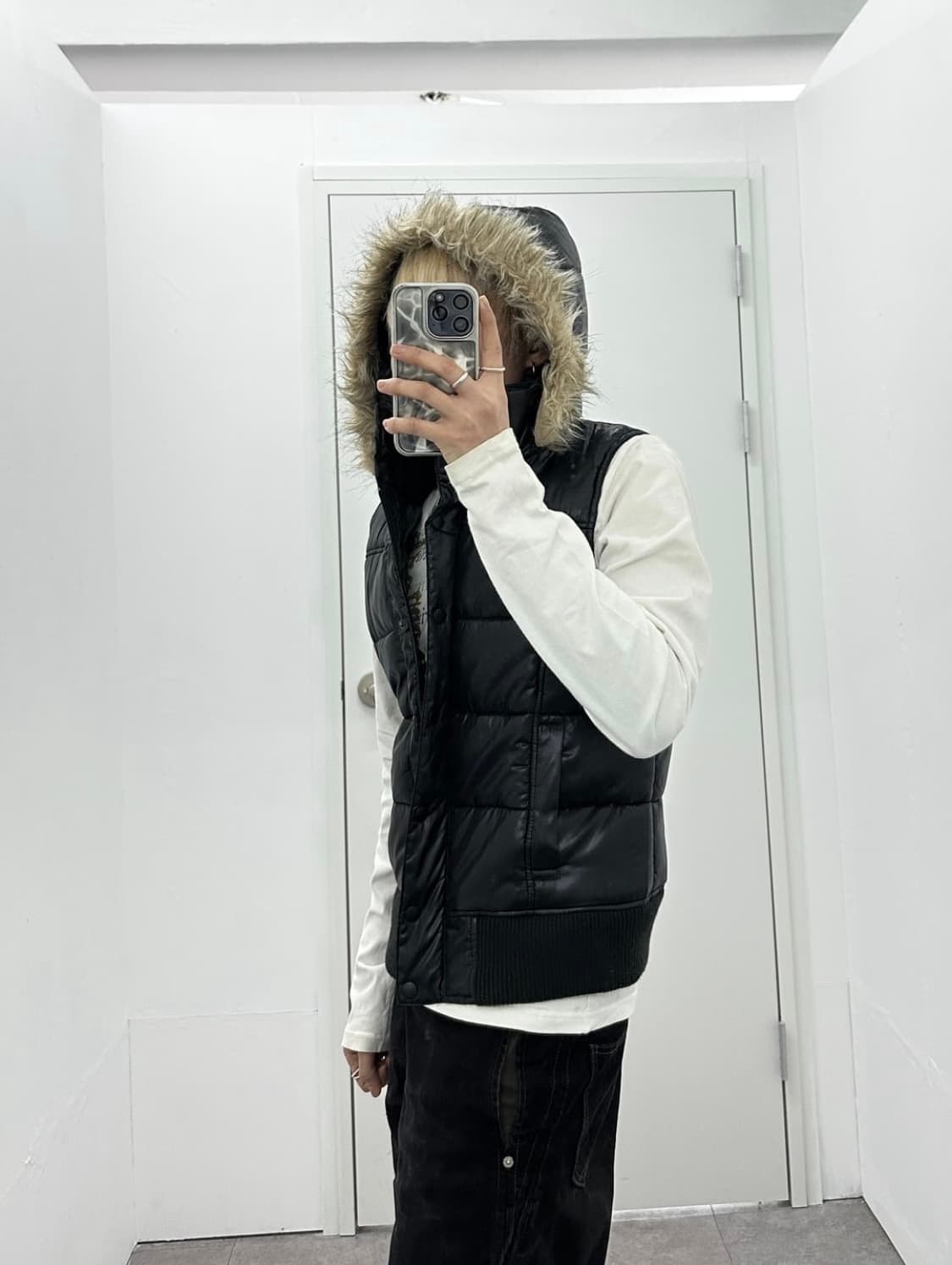 hushush fur padding vest 상품이미지2