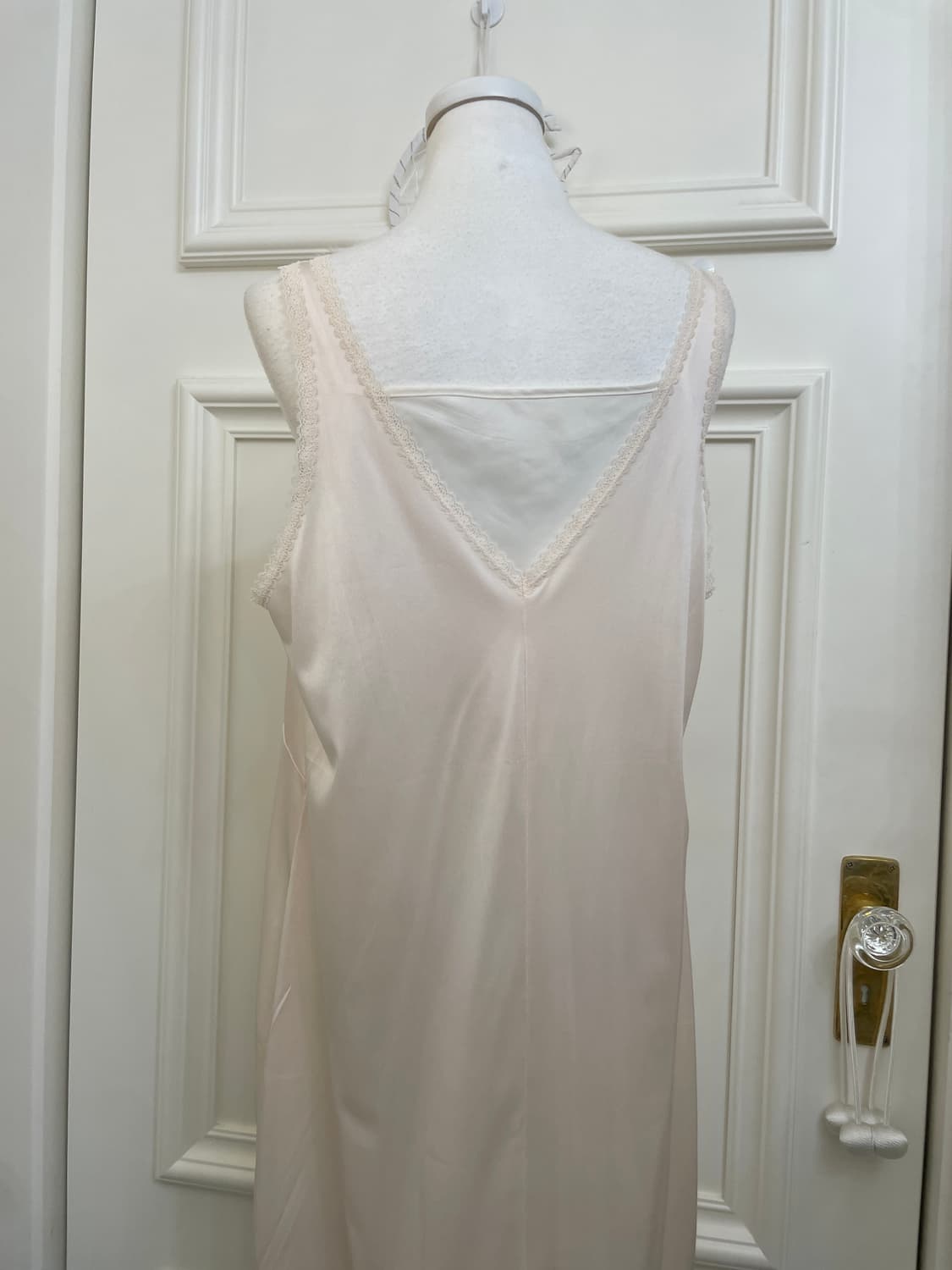 sheer pink lace point shirring slip opc 상품이미지4