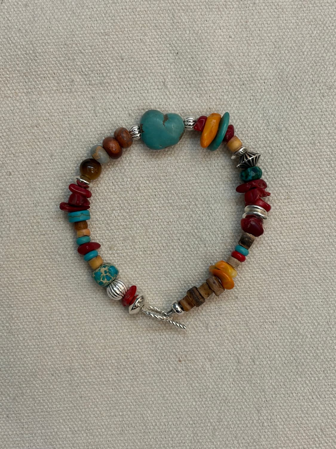 빈티지 터키석 하트 브레이슬릿 상품이미지2