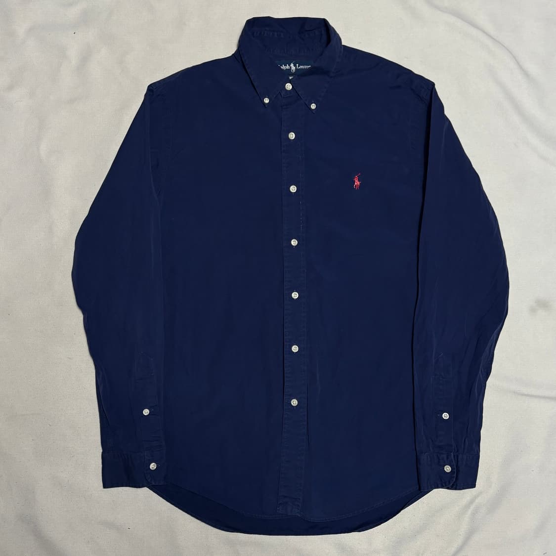 L 폴로랄프로렌 커스텀핏 네이비 코튼 셔츠 상품이미지2