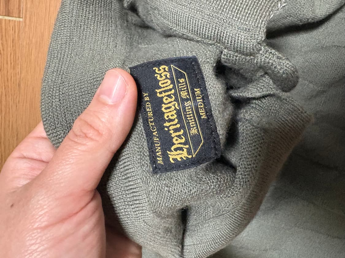 헤리티지플로스 울 체크 니트 반팔  상품이미지6