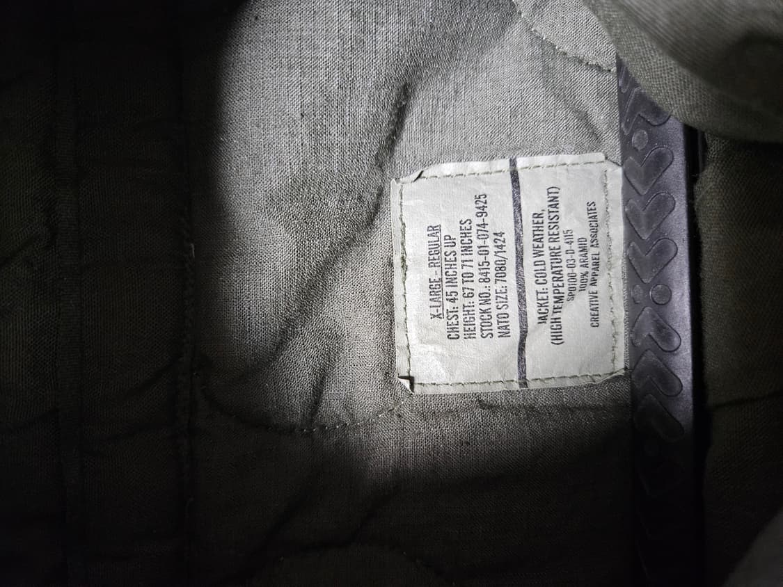 미군 og 탱커자켓 xl-r 올리브 그린  상품이미지4