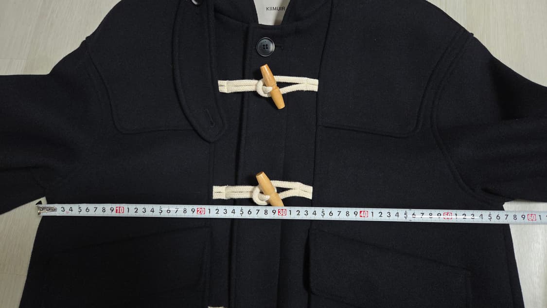 (착샷)  키뮤어 더플 하프 코트 울 후드 상품이미지7