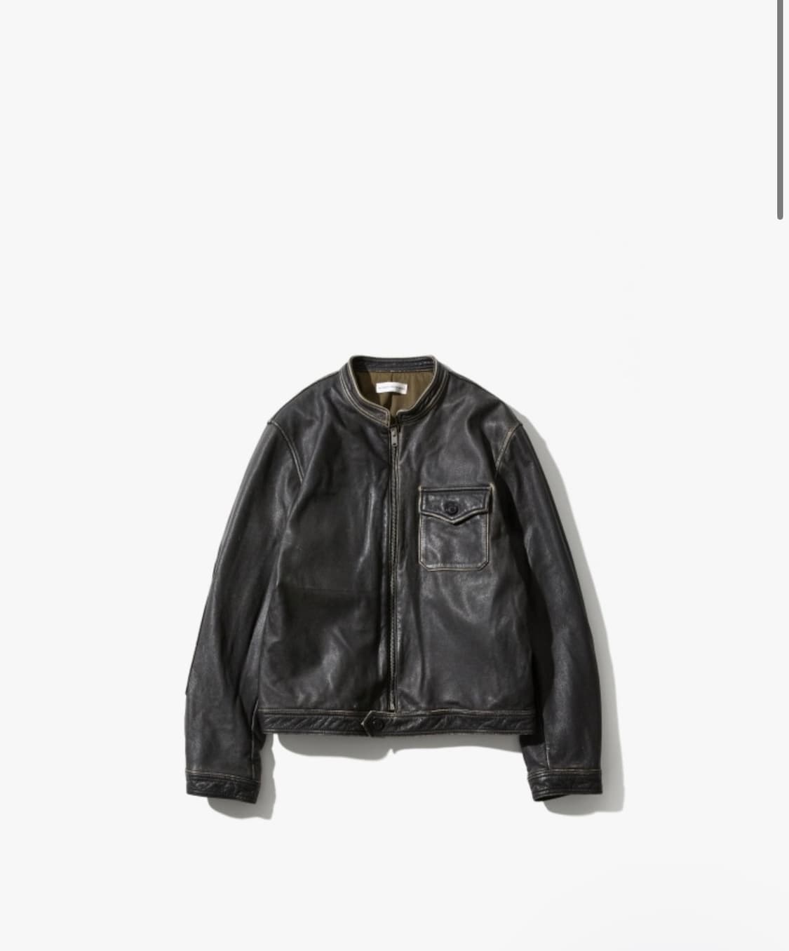 오토매틱 포 더 피플 워시드 메카닉 레더 자켓 2 상품이미지1