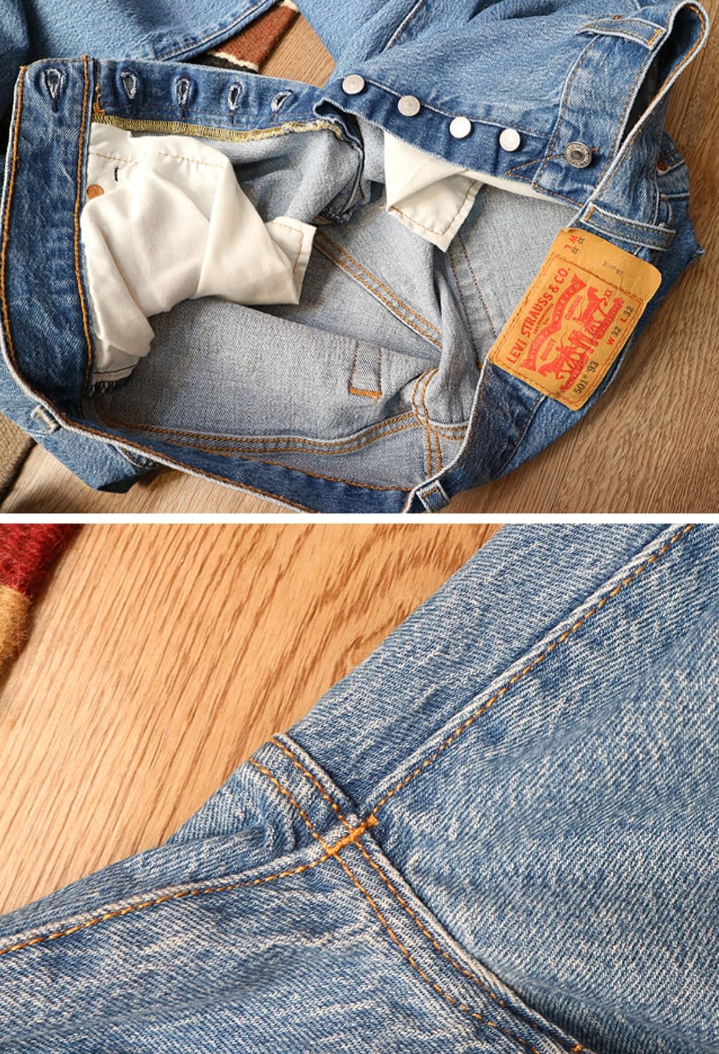 levis 리바이스 93 501 중청 데님 32 상품이미지7