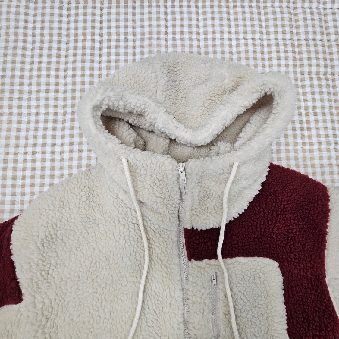 오버핏 플리츠 후드집업 자켓 남자100 상품이미지8