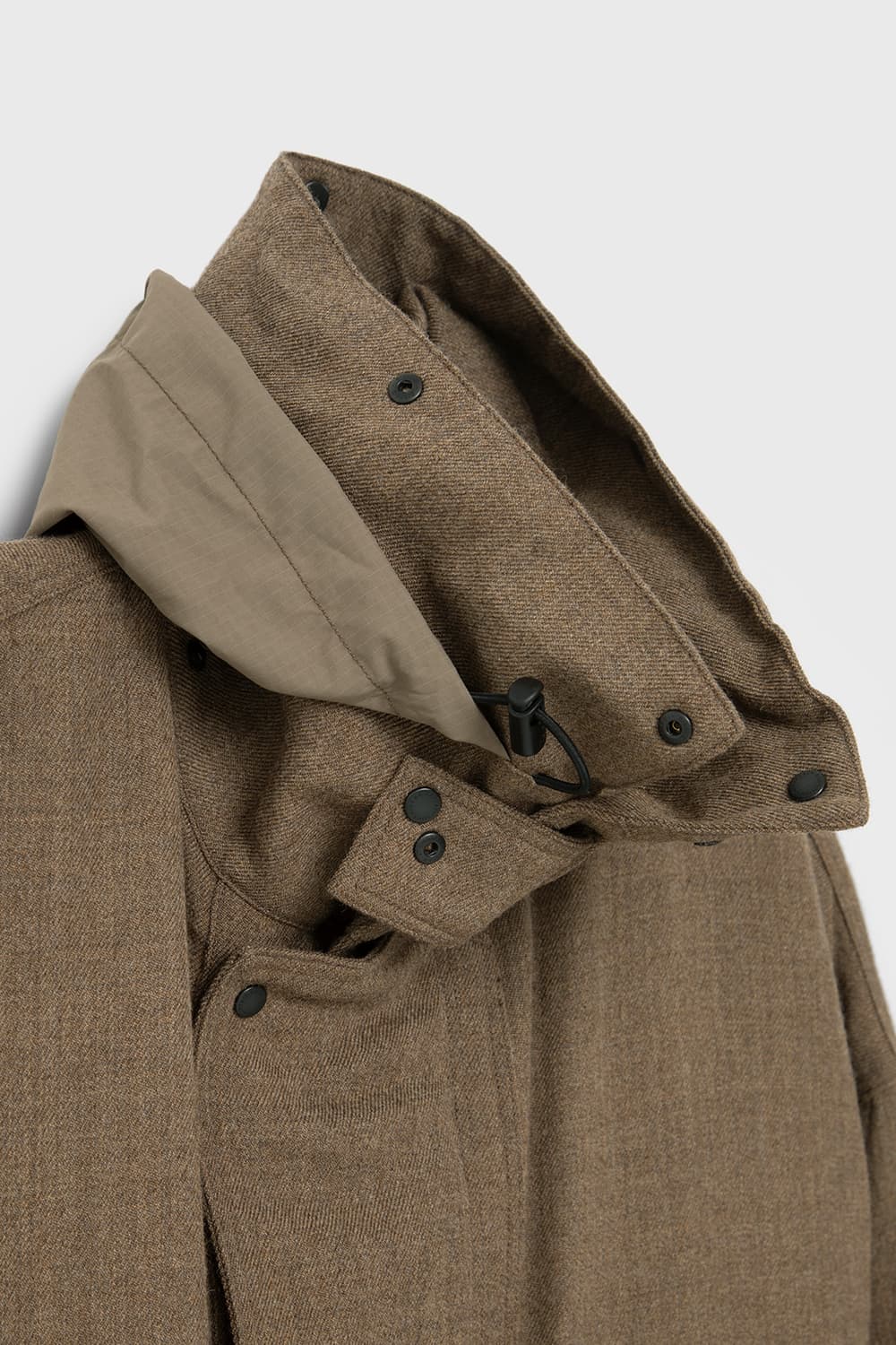 [4] 캡틴선샤인 25aw 울 서지 헌터자켓 브라운 상품이미지3