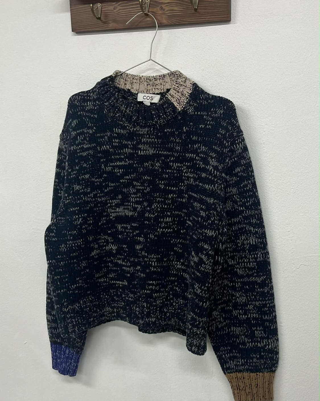 [L] COS 코스 컨트레스트 컬러블록 니트 스웨터 상품이미지5