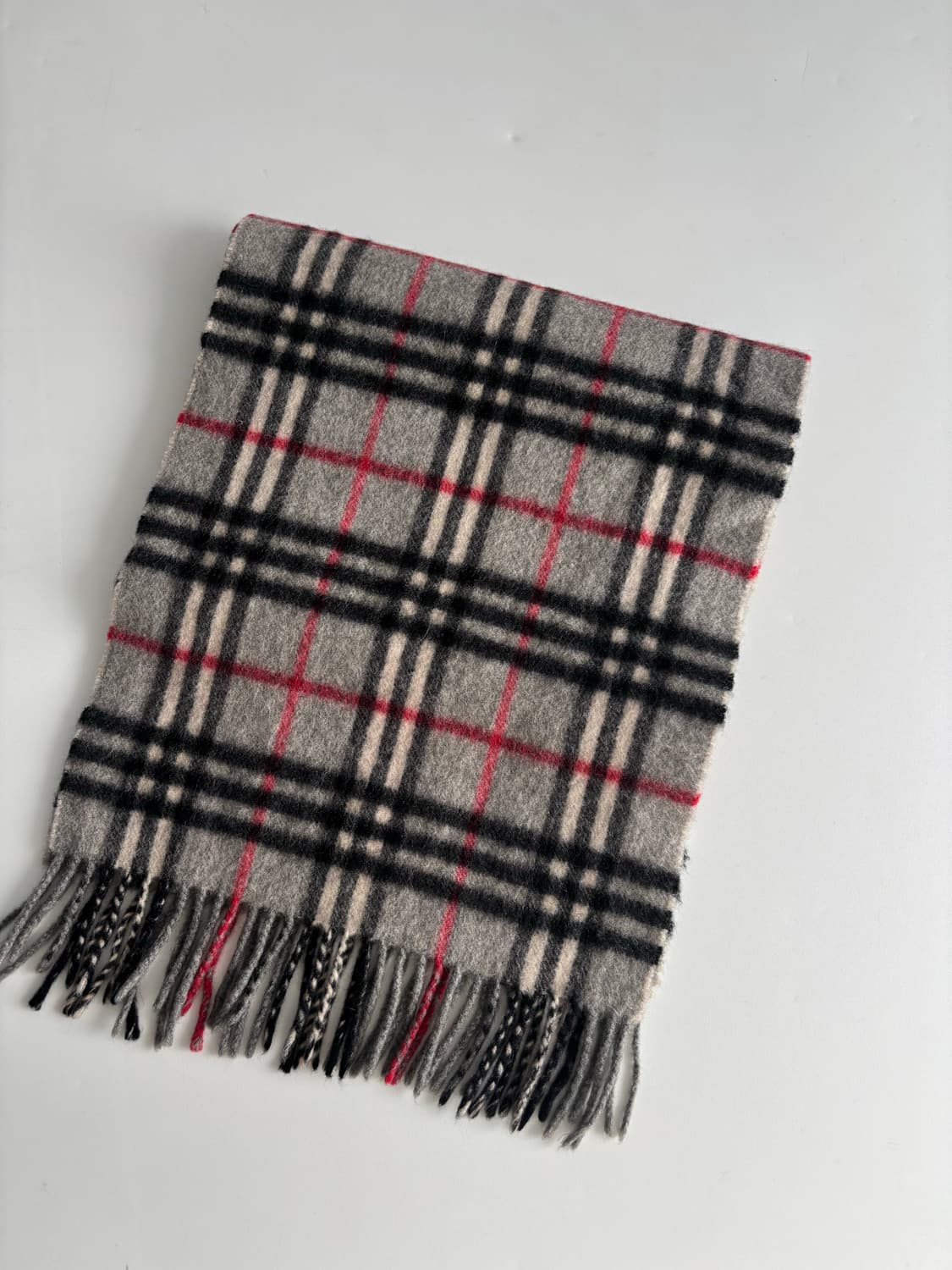 Burberry 버버리 그레이 노바체크 캐시미어 머플러 상품이미지2