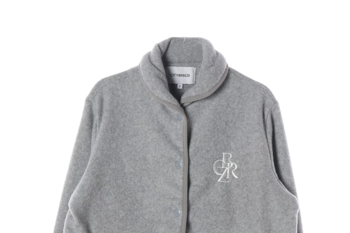 시티브리즈 심볼 로고 숄카라 플리스 가디건 상품이미지3