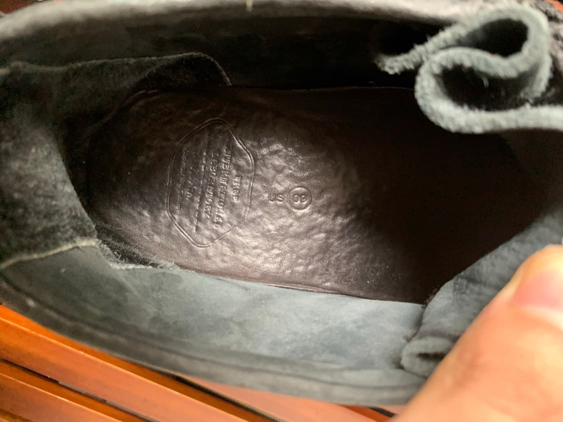 visvim 비즈빔 왈라비 블랙 us9 상품이미지6