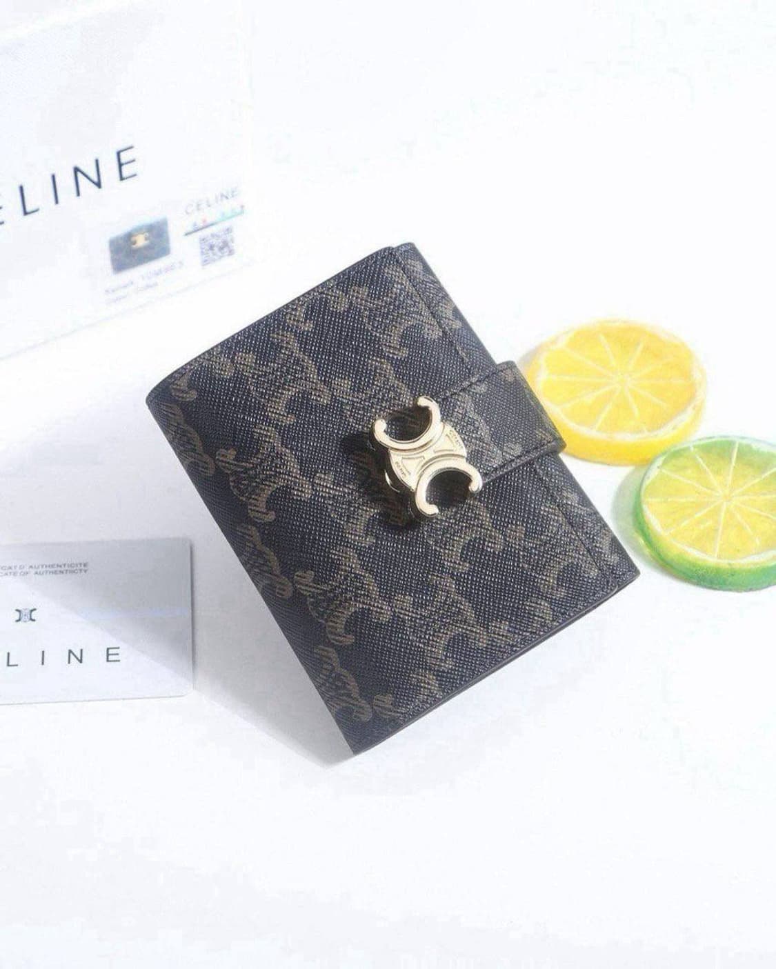 셀린느(Celine)의 트리옹프 캔버스 스몰 플랩 지갑 상품이미지1
