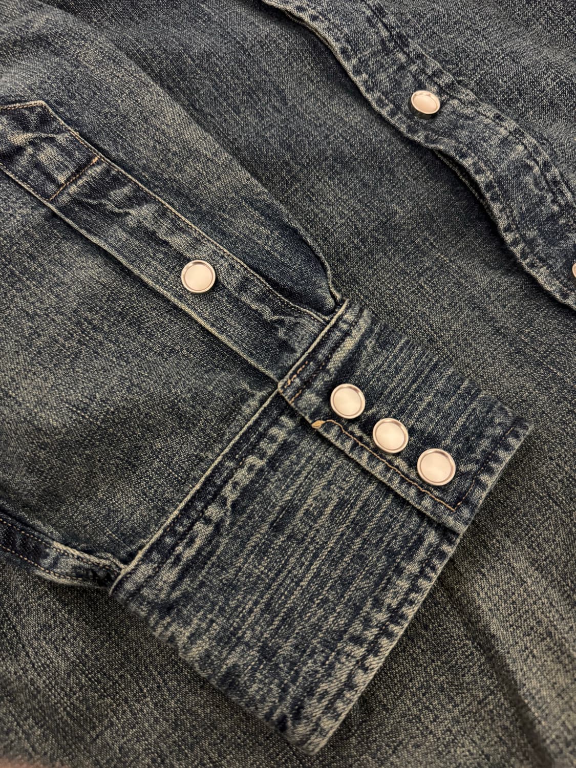 더블알엘 xxl 다크워싱 웨스턴 셔츠 상품이미지6