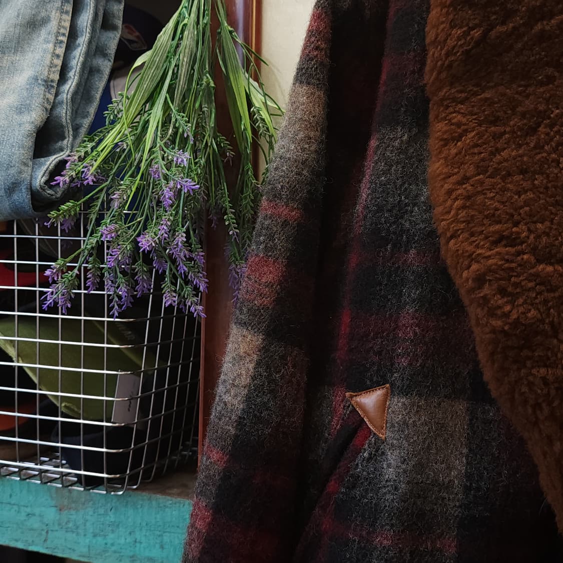 90s 폴로 랄프로렌 양털카라 헤비울 랜치코트 매키노 코트 지프코트 L 상품이미지9