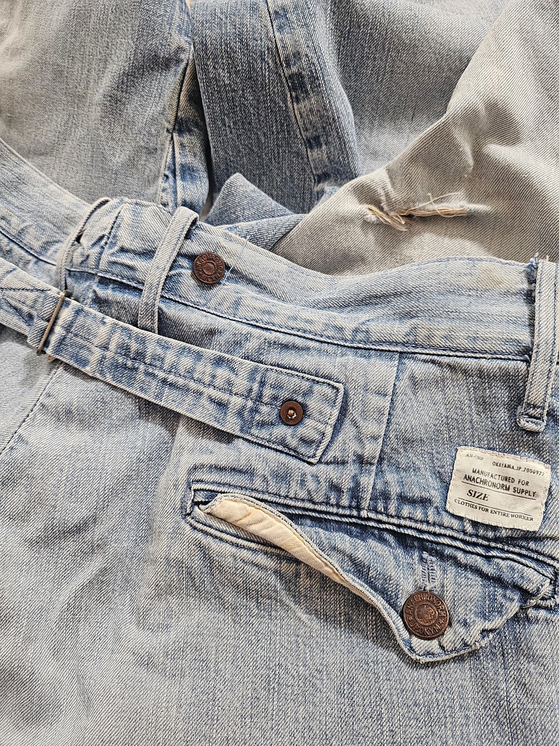 아나크로놈 ANACHRONORM 데님팬츠
 상품이미지6