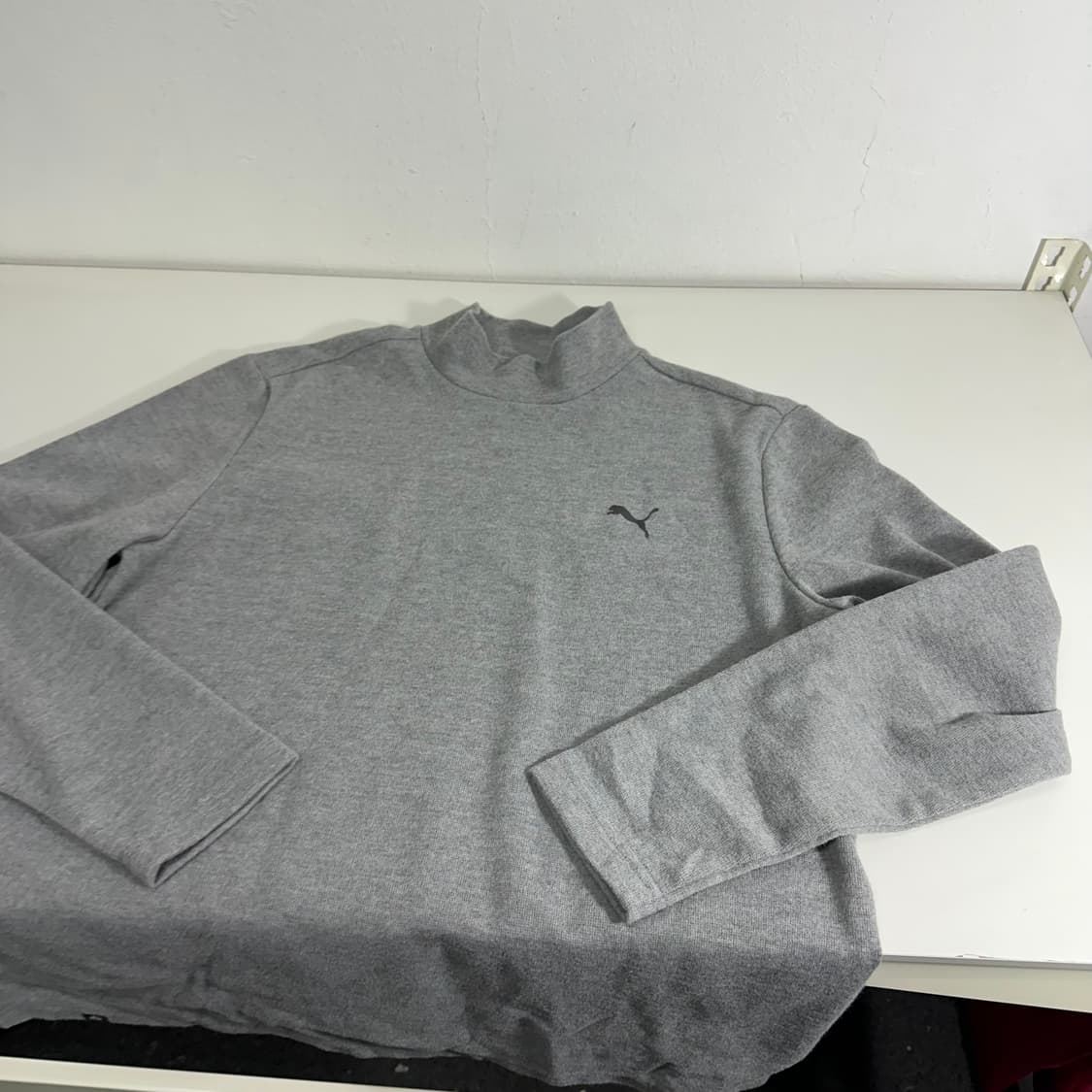 XL 푸마 그레이 반폴라 터틀넥 롱슬리브 상품이미지2