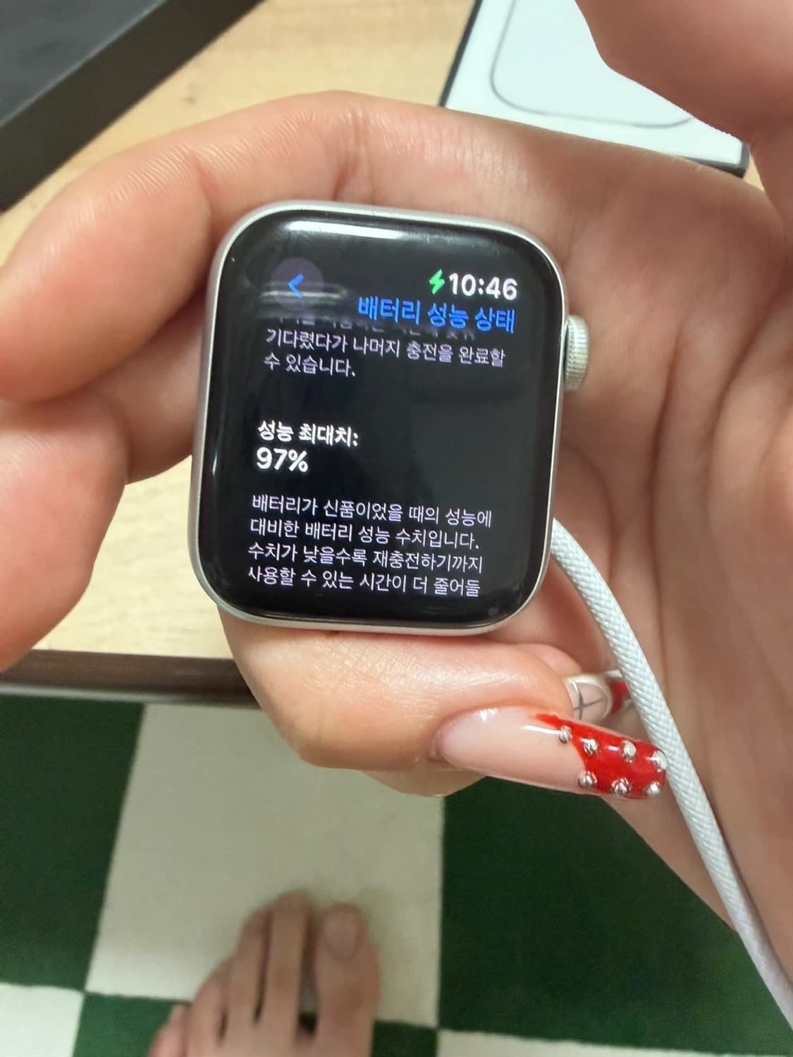 애플워치 SE 나이키 에디션 실버 40mm GPS 상품이미지9
