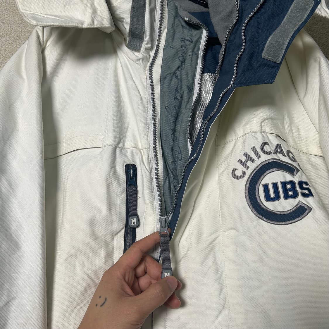 (XL) MLB 화이트 시카고 컵스 스노우보드 점퍼  상품이미지6
