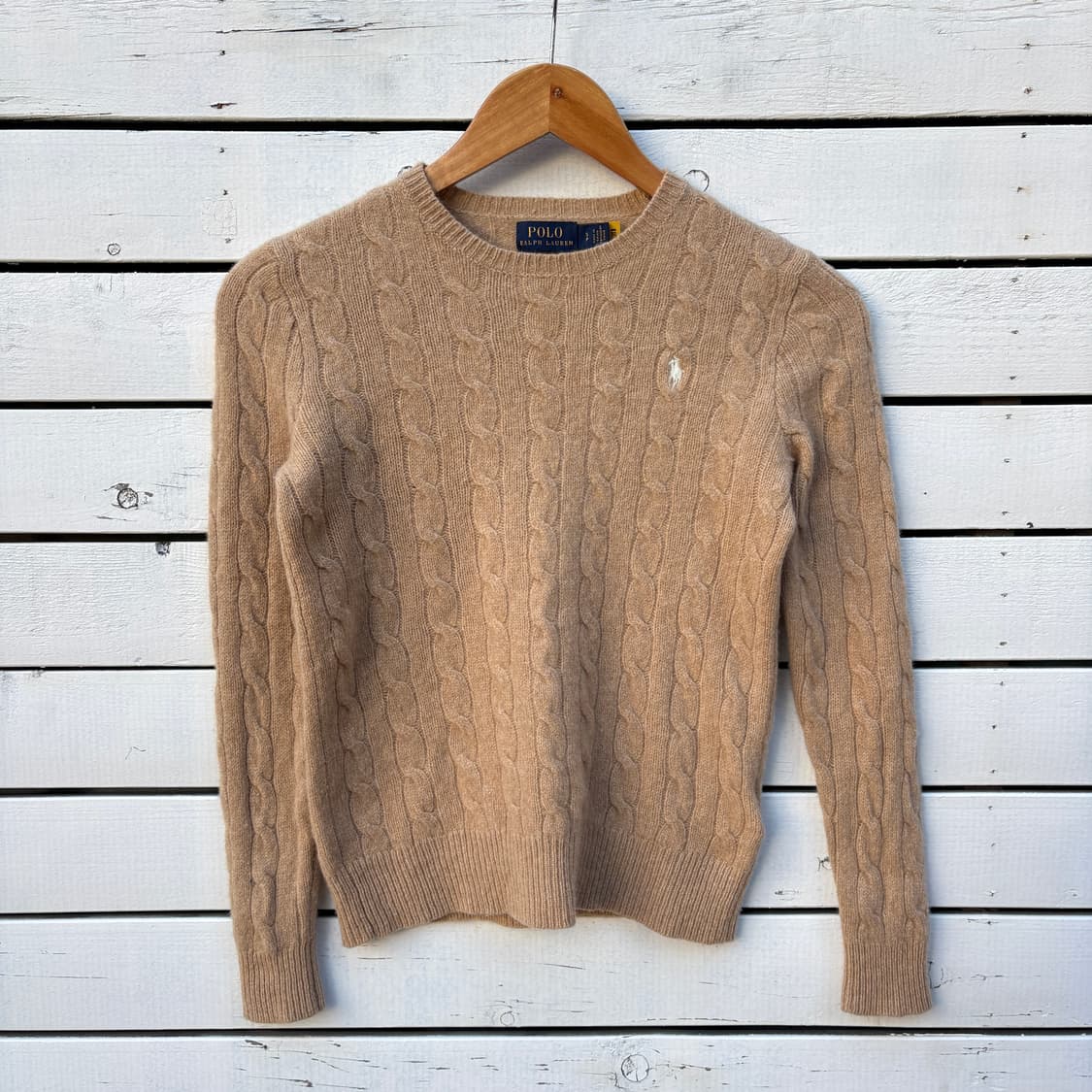 Polo 폴로 울 캐시미어 케이블 꽈배기 니트 상품이미지1