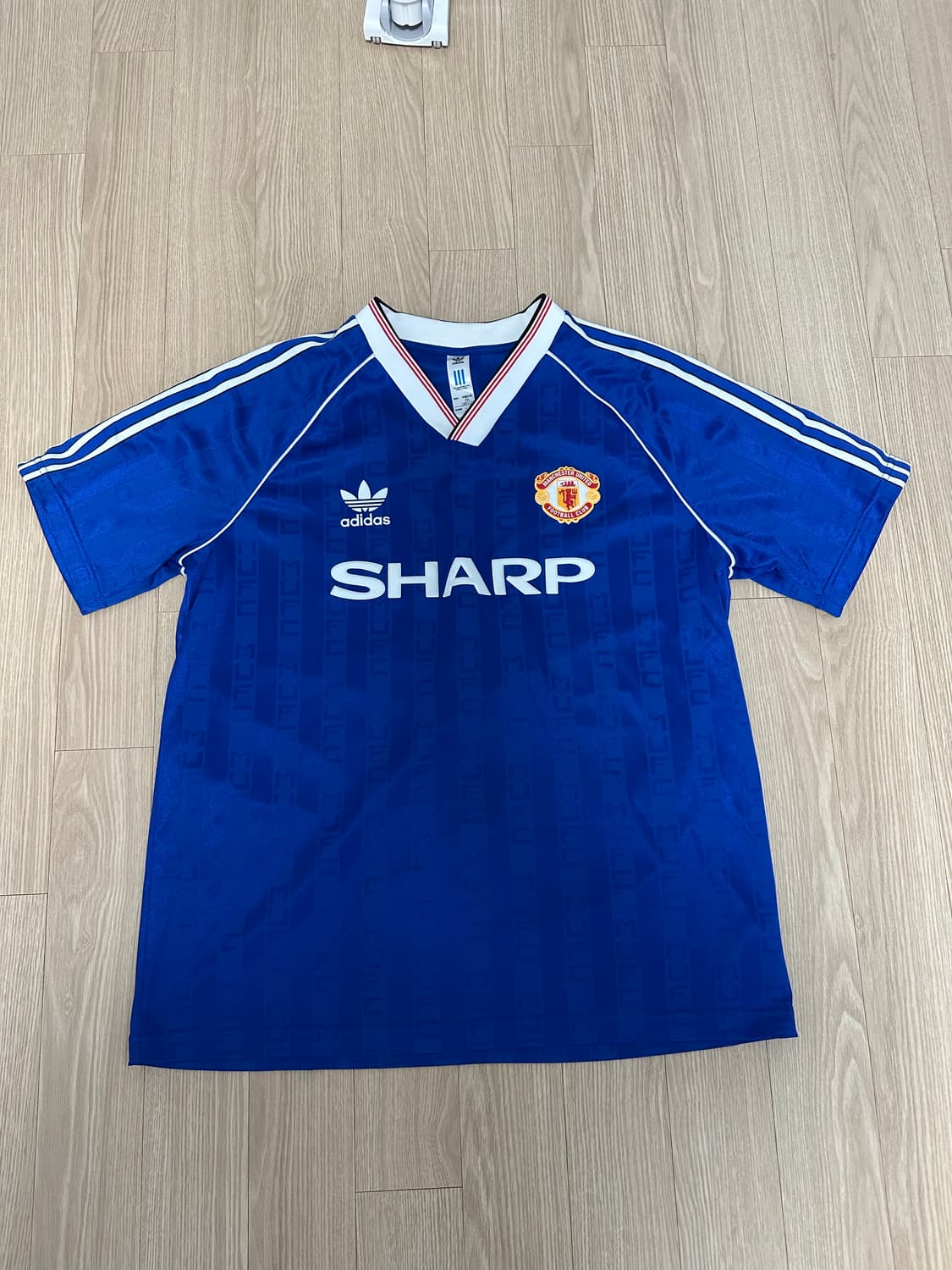 아디다스 맨체스터 유나이티드 1988/90 저지 컬리지에이트 로얄 2XL 상품이미지1