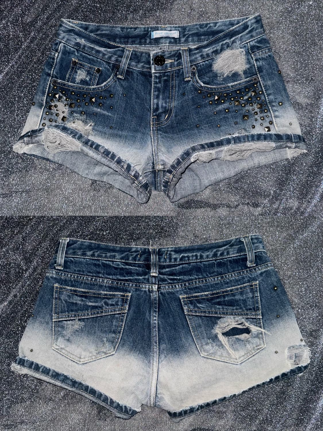 Y2k Faded denim shorts 상품이미지1