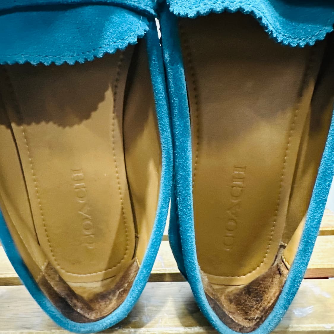 245) 코치 로퍼 여성 여자 페니로퍼 오데트 로퍼 스웨이드 블루 상품이미지9