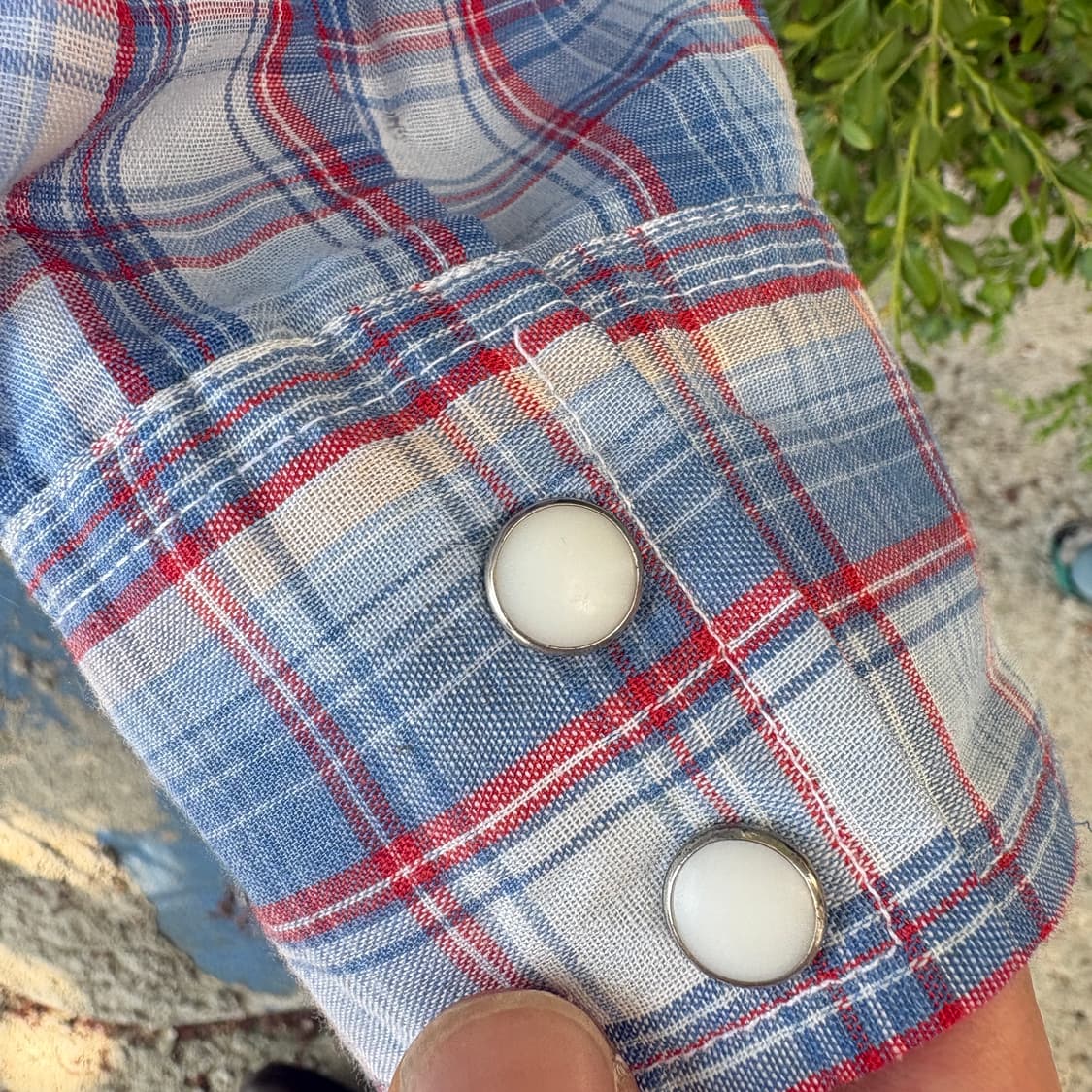 80s 랭글러 체크 웨스턴셔츠 상품이미지4