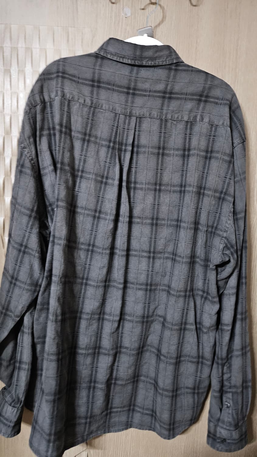 M] 브랜디드 올데이 체크셔츠 다이드차콜 상품이미지2