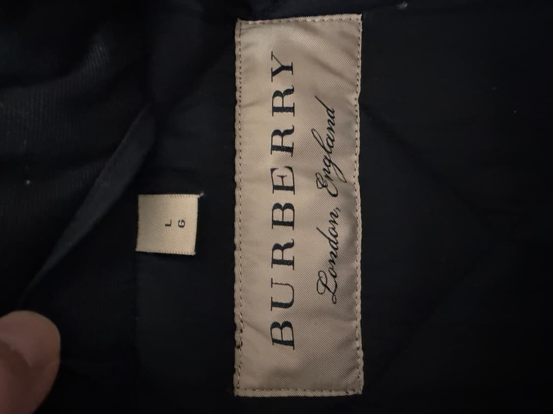 버버리 블랙 퀼팅 롱 코트 L(77) 상품이미지6