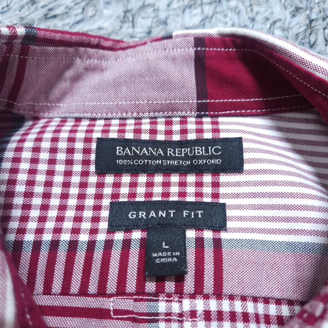 바나나리퍼블릭) L(105) 남자 체크셔츠남방 / 왕눈이샵 상품이미지9