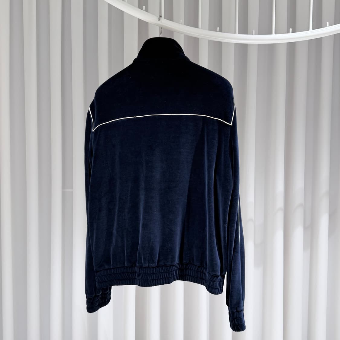 L / 셀린느 트리오페 벨벳 네이비 집업 상품이미지4