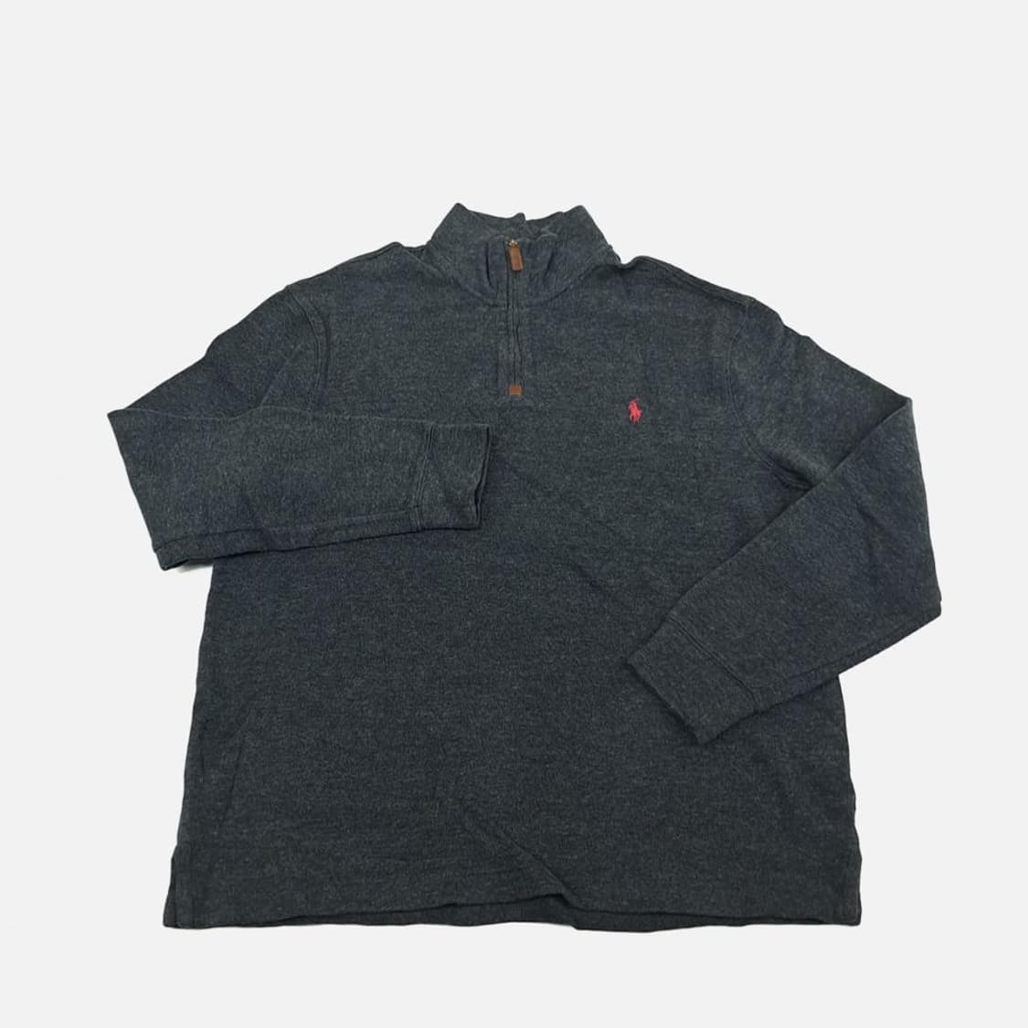 (CS789)L 폴로 차콜그레이 하프집업 니트 스웨터knit 상품이미지3