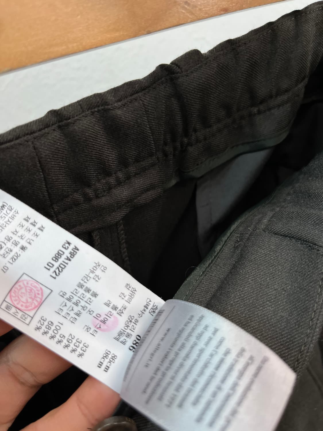 34) 알레그리 카키 밴딩팬츠  상품이미지6