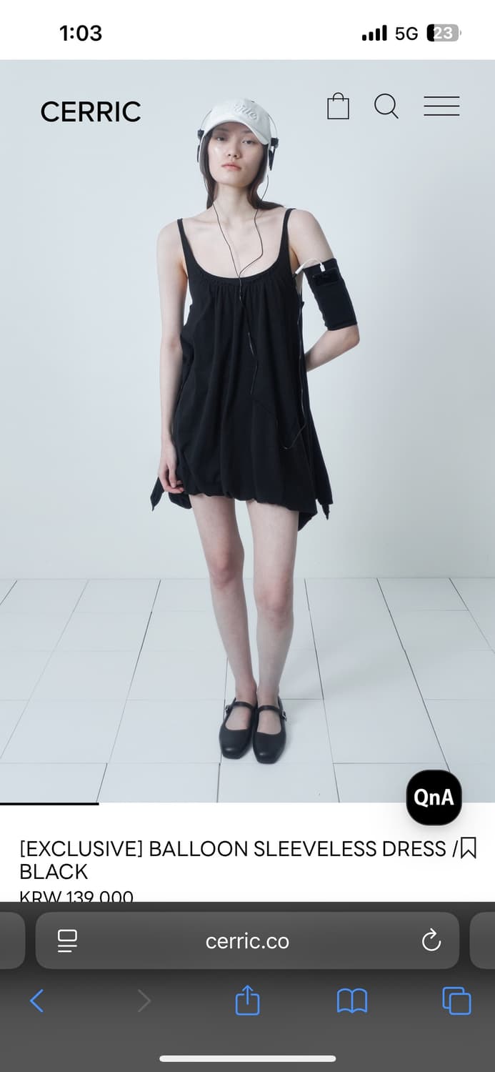 BALLOON SLEEVELESS DRESS 상품이미지1