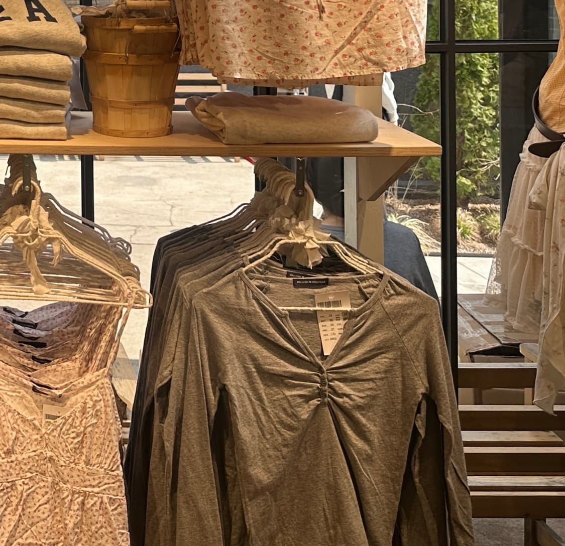 브랜디멜빌3button shirring long sleeve  white 상품이미지1