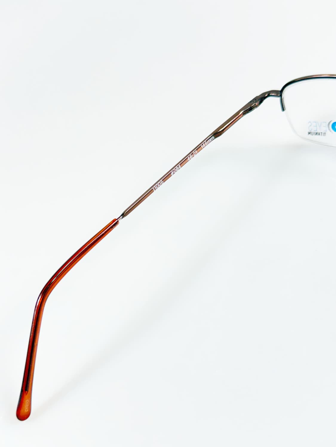 90s ILLUMINO EYES 브라운 티타늄 반무테 빈티지 안경 상품이미지7