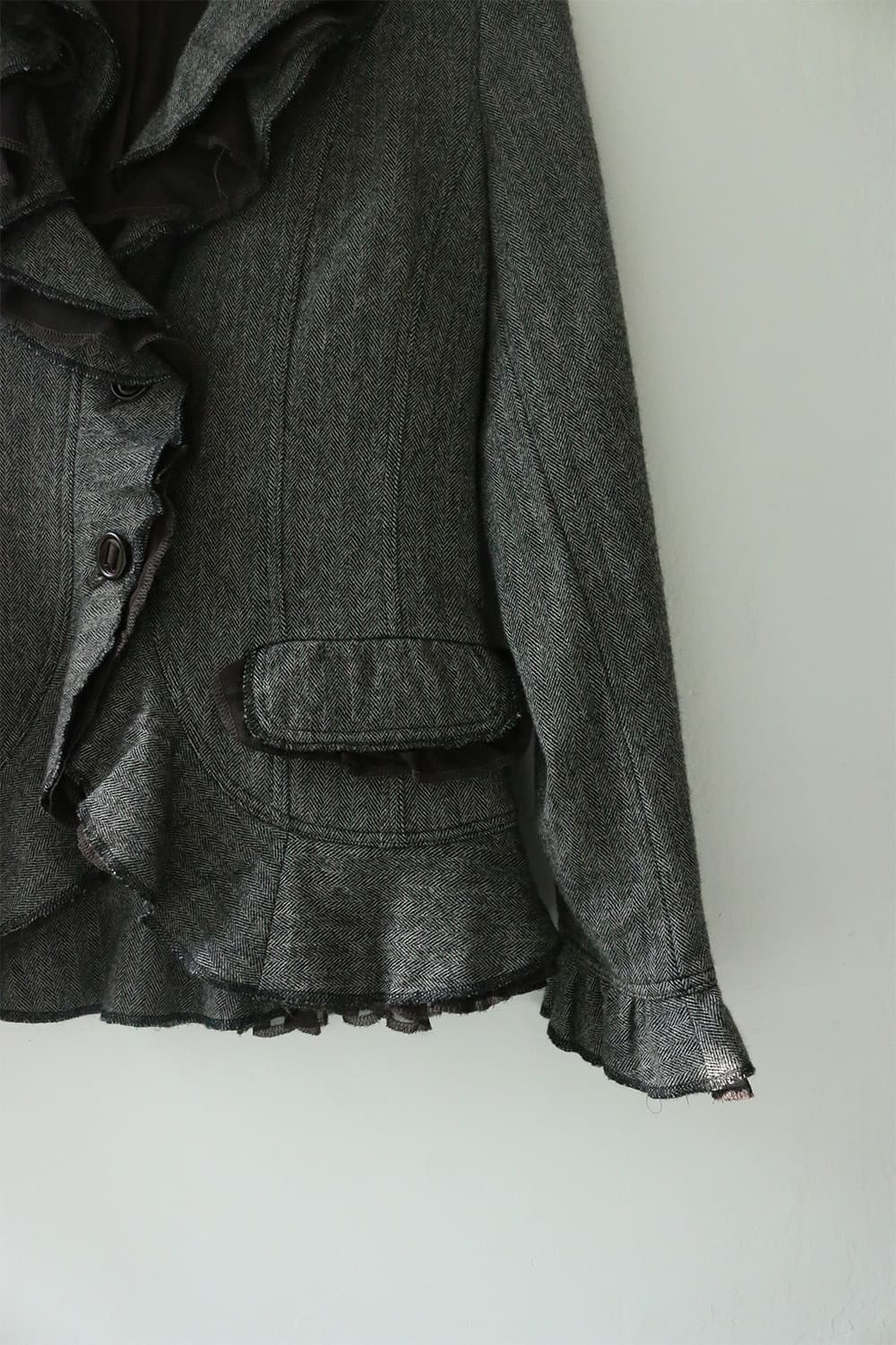 러플 울 블렌드 자켓 상품이미지6