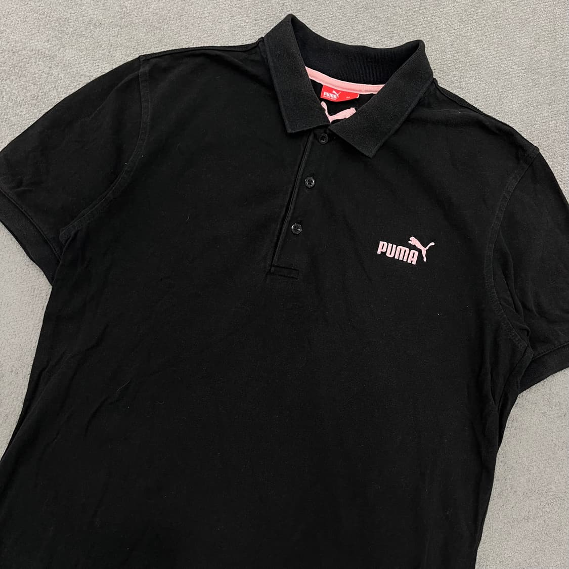 M 푸마 핑크 로고 카라 pk 티셔츠 상품이미지2